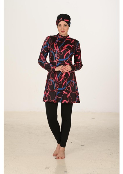 Tam Kapalı Likralı Tesettür Mayo 3408