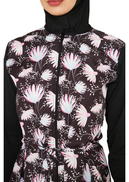 Tam Kapalı Paraşüt Kumaş Tesettür Mayo 3471 indirimleri