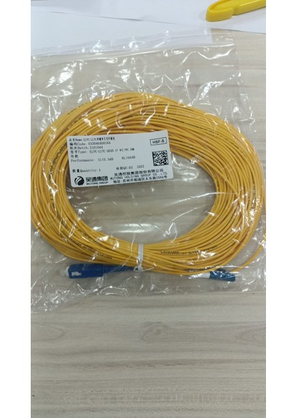 Fiber Optik Patch Cord Kablo Lc-Sc Single Mode 9/125 Simplex 30 mt fiyatları