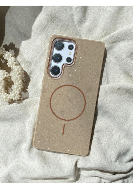 Galaxy S25 Ultra Simli Parlak Silikon kaydırmaz Kılıf