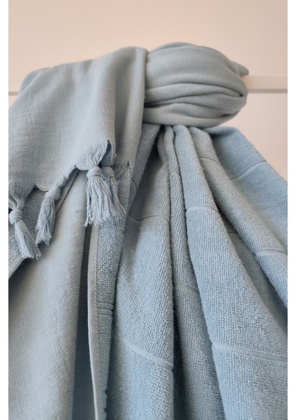 %100 Pamuk Havlu Peştemal 90X170CM - Yumuşak ve Yüksek Su Emici - Indigo