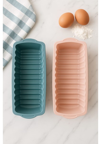 Silikon Baton Kek Kalıbı Dikdörtgen Çikolata Kalıbı