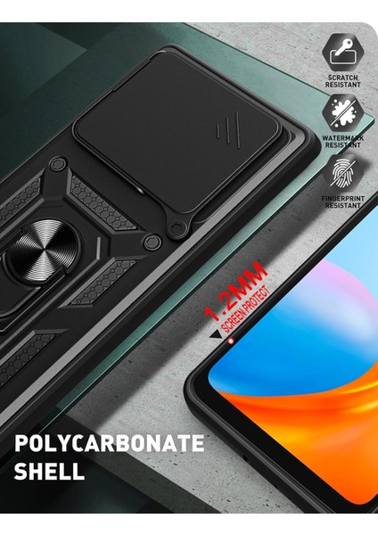 Honor 400 5g Kılıf Kamera Korumalı Sürgülü Yüzüklü Armor Military Tank Koruyucu Kapak fırsatları