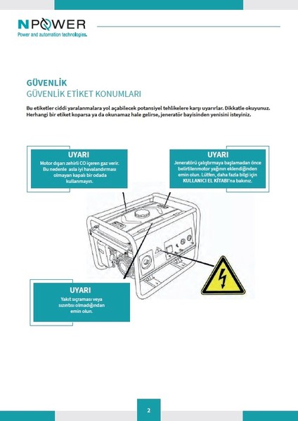 7 kVA Trifaze Portatif Benzinli Jeneratör NG7000E3