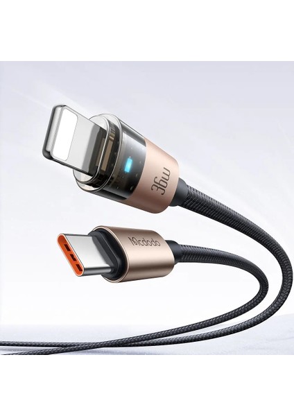 Type-C To Type-C 100W 1.2m Şeffaf Kablo