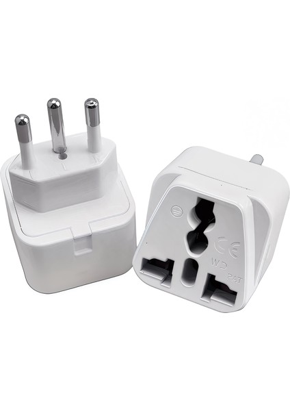 Isviçre Uyumlu 3 Pin Seyahat Priz Adaptörü 🔌 Avrupa Fransa Tip J Dönüştürücü
