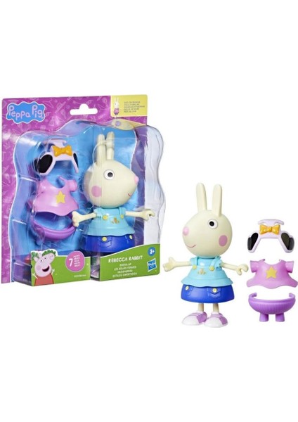 F8859 Peppa Pig ve Ailesi Kıyafetli Figür Seti +3 Yaş