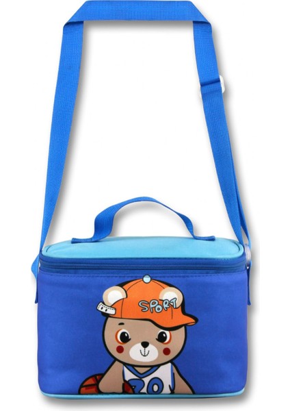 Erkek Çocuk Beslenme Çantası (Thermo Isı Yalıtımlı) - Şapkalı Ayıcık - Mavi - 5022 fiyatları