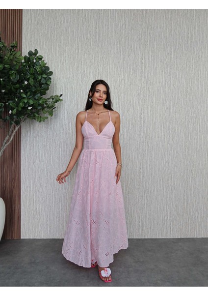 Sırt Bağlamalı Fisto Elbise