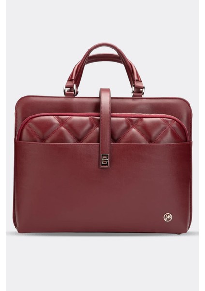 Kadın Evrak Laptop Çantası Kapitone Bordo fiyatları