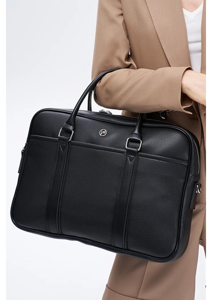 Siyah Laptop Evrak Çantası Unisex