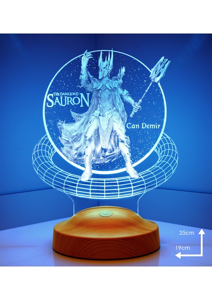 3D Yüzüklerin Efendisi Sauron Hediyesi Kişiye Özel 3 Boyutlu LED Lamba fiyatları