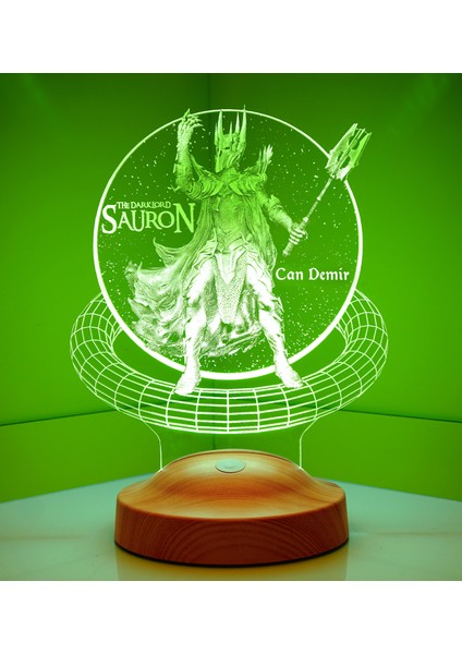 3D Yüzüklerin Efendisi Sauron Hediyesi Kişiye Özel 3 Boyutlu LED Lamba indirimleri
