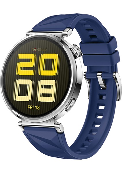 Huawei Watch Gt6 41mm Gt4 41mm Gt5 41mm ile Uyumlu Kordon (18mm Pimli) Lansman Prizma Silikon Kayış