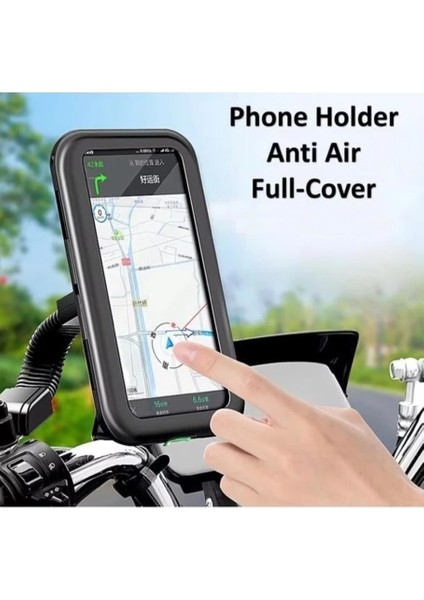 M3B Su Geçirmez 5-7 inç. Motosiklet Telefon Tutucu Dikiz Aynası Tutucu Stand Braketi Kaymaz 360 Derece fiyatları