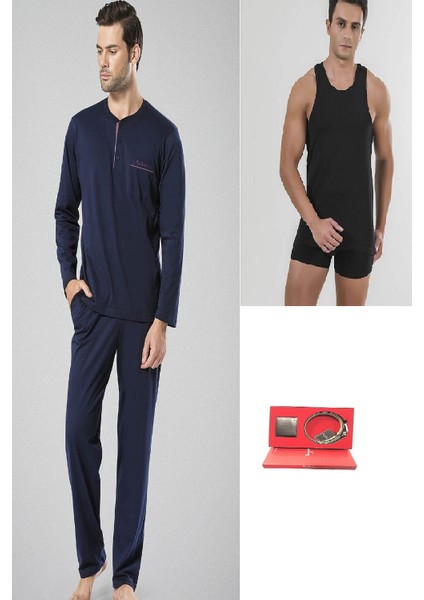 5454PC2LI145 Erkek Çeyizlik Set-Lacivert