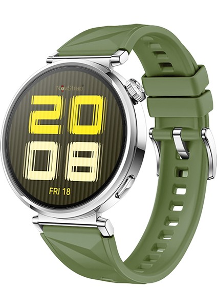 Huawei Watch Gt6 41mm Gt4 41mm Gt5 41mm ile Uyumlu Kordon (18mm Pimli) Lansman Prizma Silikon Kayış