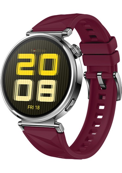 Huawei Watch Gt4 41MM Gt5 41MM ile Uyumlu Kordon (18MM Pimli) Lansman Prizma Silikon Kayış