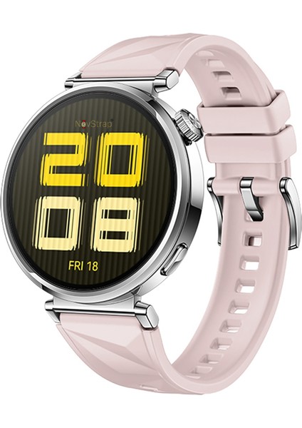 Huawei Watch Gt6 41mm Gt4 41mm Gt5 41mm ile Uyumlu Kordon (18mm Pimli) Lansman Prizma Silikon Kayış