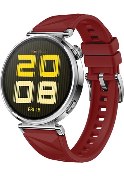 Huawei Watch Gt6 41mm Gt4 41mm Gt5 41mm ile Uyumlu Kordon (18mm Pimli) Lansman Prizma Silikon Kayış