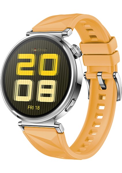 Huawei Watch Gt6 41mm Gt4 41mm Gt5 41mm ile Uyumlu Kordon (18mm Pimli) Lansman Prizma Silikon Kayış