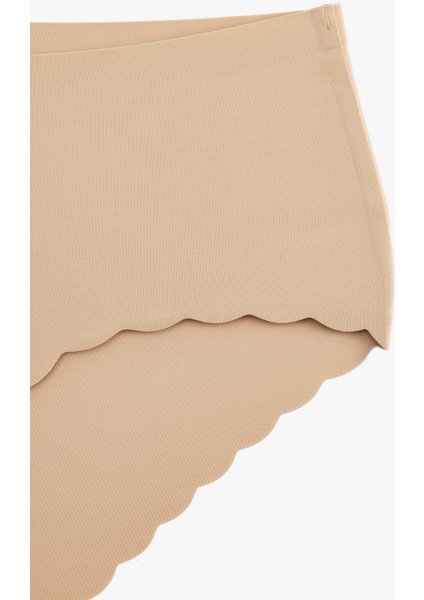 Vücudu Saran Hafif Kumaş Yüksek Bel Lazer Kesim Dikişsiz Külot modelleri