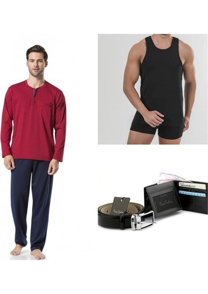 5454PC2LI145 Erkek Çeyizlik Set-Bordo