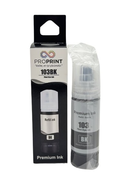Epson L3250 Siyah Muadil Mürekkep 103 - 70 ml