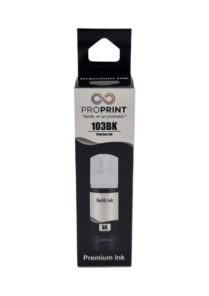 Epson L3250 Siyah Muadil Mürekkep 103 - 70 ml