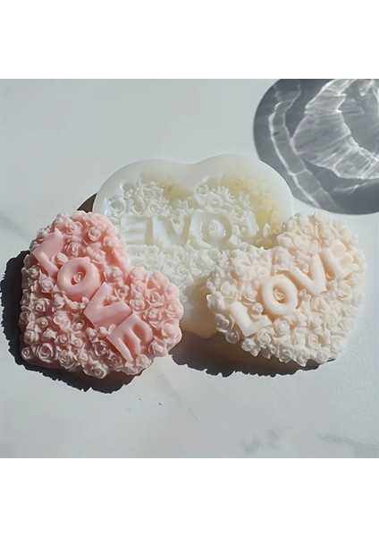 Love Güllü Kalp Silikon Kalıp (S828) modelleri