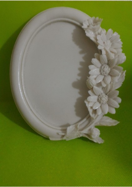 Çiçekli Büyük Çerçeve Silikon Kalıp