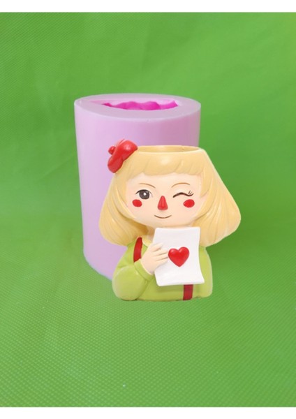Hayalet Kız Saksı No:3 Silikon Kalıp
