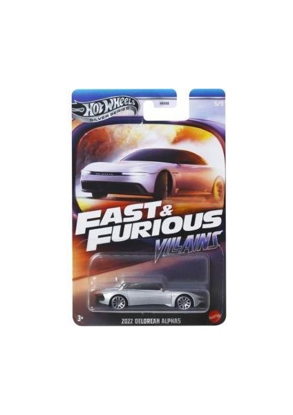 Hot Wheels Fast Furious Villains 2022 Delorean Alphas HNR88 JBY38 modelleri