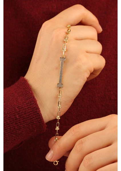 T Model Ataç Zincir Altın Bileklik CGKBLK0329 fiyatları