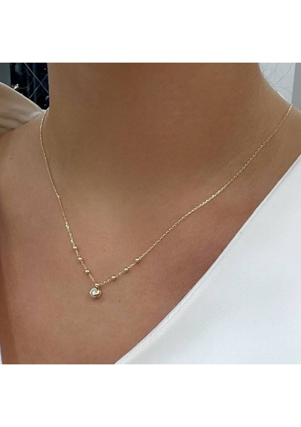 Tek Taş Dorikalı Kolye – KLY0990