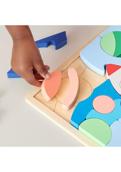 HXY42 Fisher-Price Ahşap Uzay Yapboz