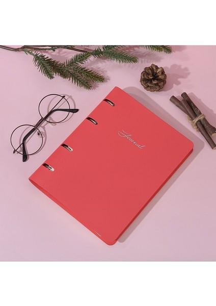 Ringo Vegan Deri Mekanizmalı Içi Değişebilen Defter A5 192 Sayfa 100 gr Çizgili Kırmızı modelleri