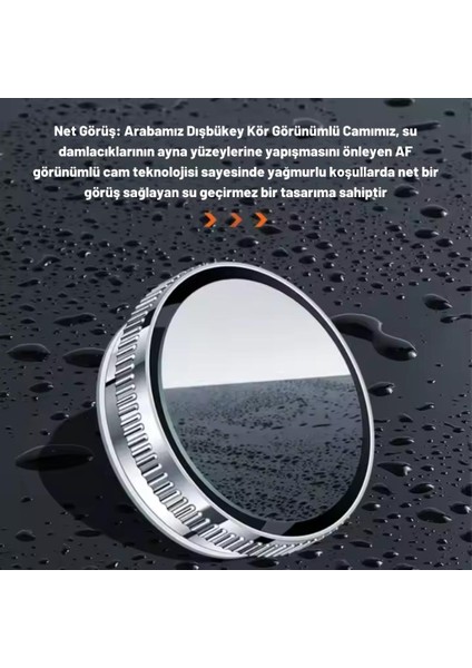 2 Adet Kör Nokta Aynası, Geniş Açılı Geri Görüş Aynası, Su Tutmaz Vantuzlu Güvenlik Aynası fırsatları