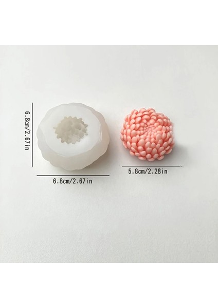Minik Lotus Çiçek Silikon Kalıp (S869) modelleri
