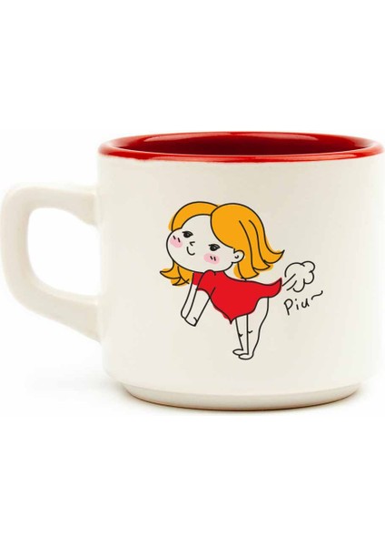 Piuu! Beyaz Venüs Kupa - Hediyelik Kupa Fincan Mug