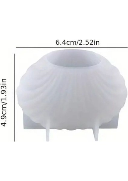 Minik Istiridye Mum Silikon Kalıp (S745)