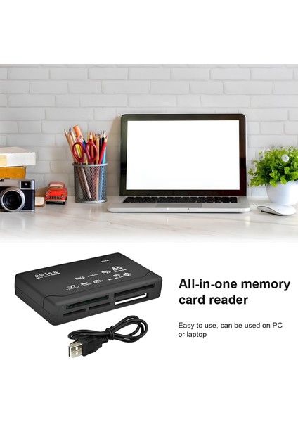 Çoklu Kart Okuyucu 📸 SD CF MMC MS Hafıza Kartı USB Adaptör