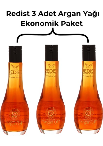 3 Adet Argan Yağı | Saçlar İçin Yoğun Besleyici ve Parlaklık Veren Bakım Yağı fiyatları