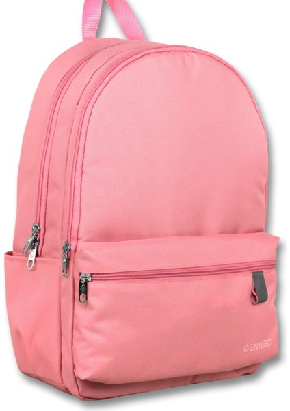 Cennec Üç Bölmeli Kız Çocuk Pembe Ilkokul Sırt Çantası - 5121 - Ilkokul 1-2-3-4. Sınıflar Için Uygun