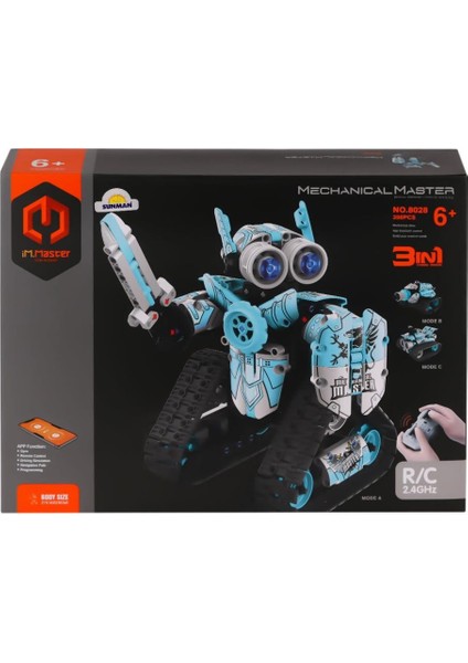 8028 Imm Mekanik Master Kumandalı Robot Araba Blokları 3ın1 398 Parça