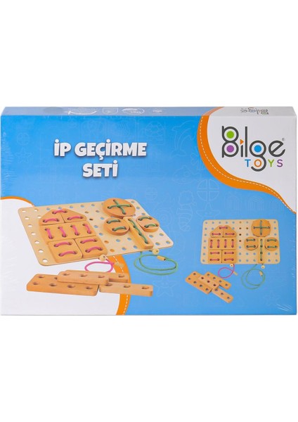 BLG-111 Ahşap Ip Geçirme Oyun Seti