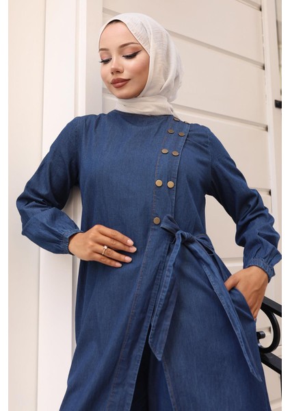 Çıtçıt Detaylı Kot Takım Koyu Mavi 19262 fiyatları