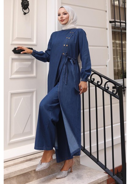 Çıtçıt Detaylı Kot Takım Koyu Mavi 19262 modelleri