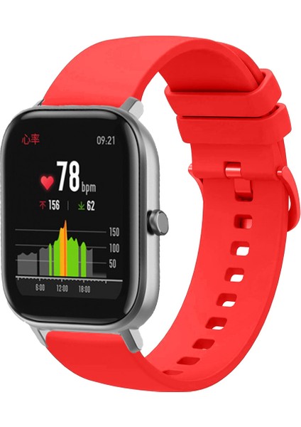 Amazfit Gts Gts2 Gts3 Gts4 ile Uyumlu Kordon Jel Silikon Tokalı Kayış