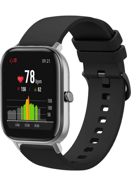 Amazfit Gts Gts2 Gts3 Gts4 ile Uyumlu Kordon Jel Silikon Tokalı Kayış